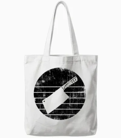 Cleaver Sketch Tote Bags - White