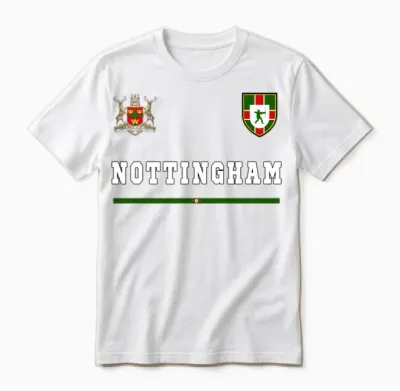 Nottingham Sportssoccer Jersey Flag Football Unisex T-Shirt - White