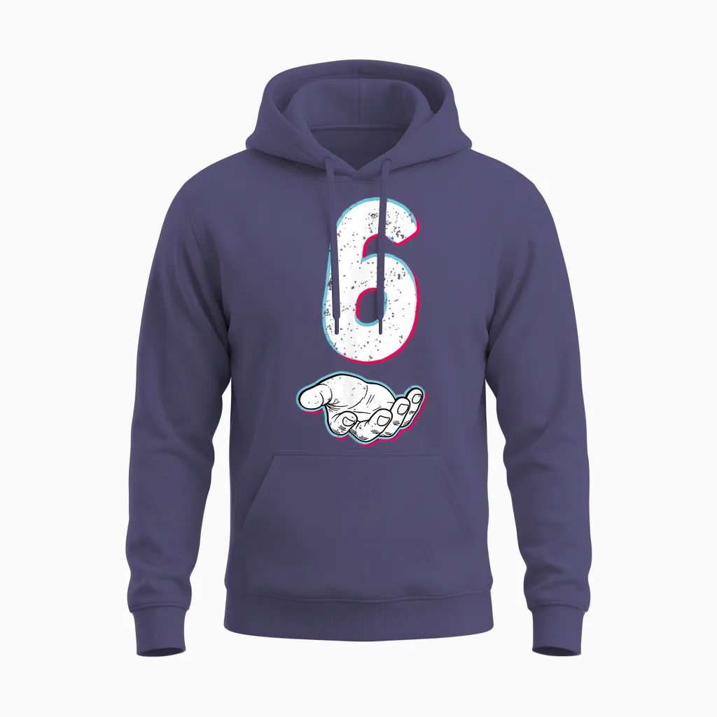 Number 67 Matching Six Seven 6 7 Meme 6 7 Halloween Costume Unisex Hoodie in Heather Sport Dark Navy
