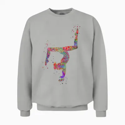 Gymnastics Girl Unisex Sweatshirt - Ash
