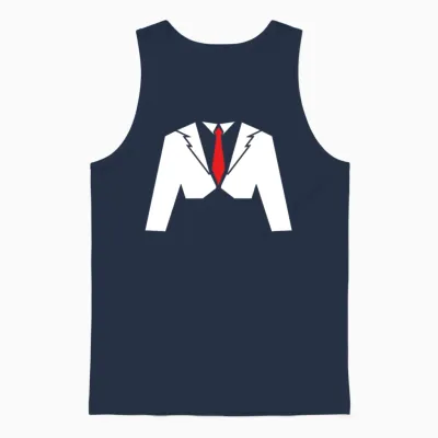Classic Party Humor Funny Tux Tee Joke Concert Unisex Tank Top - Navy