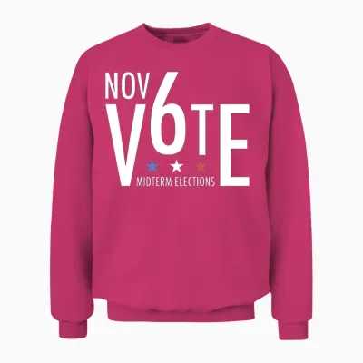 November 6th Vote Midterm Elections Unisex Sweatshirt - Heliconia