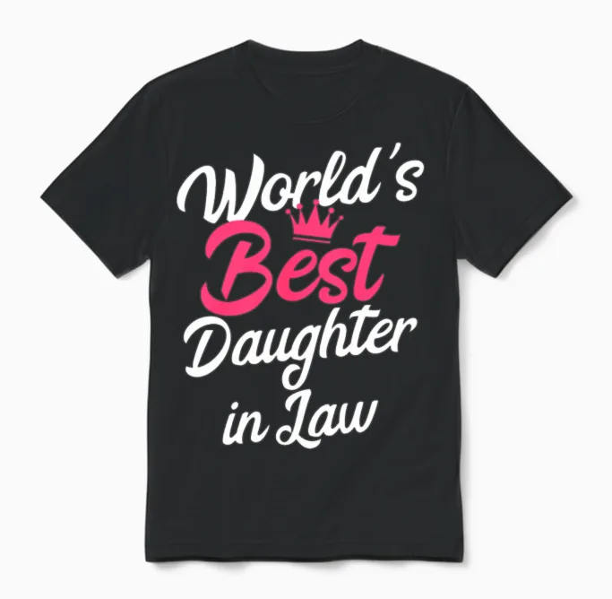 Best Daughter in Law - Kids & Baby Unisex T-Shirt in Black