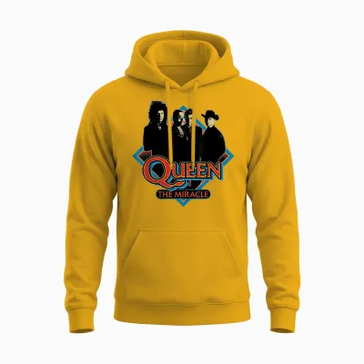 Official Queen the Miracle Diamond Unisex Hoodie - Gold