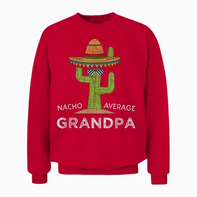 Fun Hilarious Grandpa Joke Humor | Funny Saying Grandpa Unisex Sweatshirt - Red