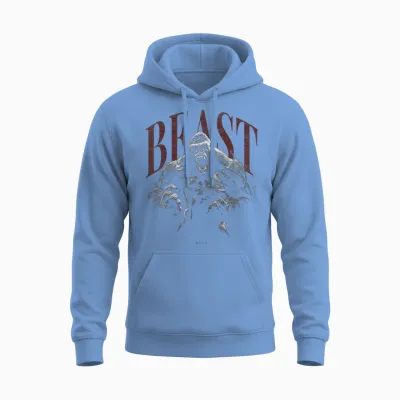 Gorilla Affe Gym Fitness Aesthetic Streetwear Damen Herren Unisex Hoodie - Carolina Blue