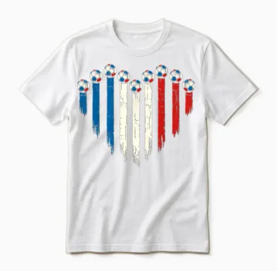 French Flag Fantasy France Unisex T-Shirt - White