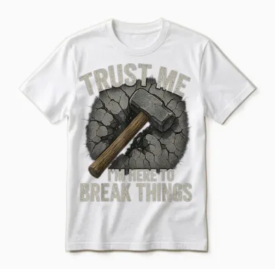 Demo Team Worker Demolition Construction Worker Mass Unisex T-Shirt - White