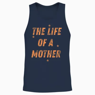 The Life of a Mother Showgirl Era Unisex Tank Top - Navy