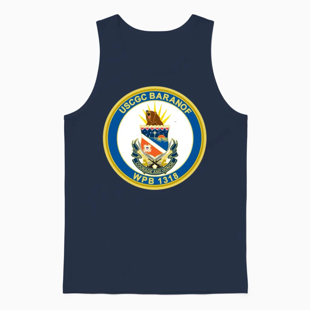Baranof Wpb 1318 (u.s. Coast Guard) Unisex Tank Top in Navy