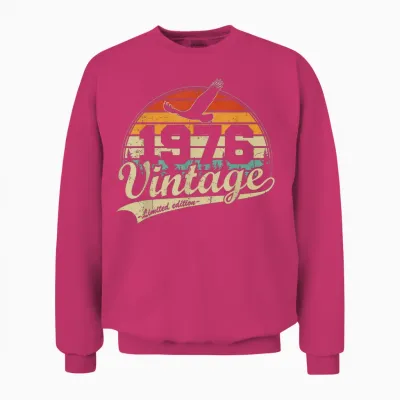 Vintage 1976 Anniversaire 50 Ans Cadeau Pour Hommes Femmes Unisex Sweatshirt - Heliconia
