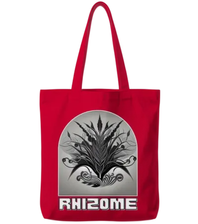 Flower Power Tote Bags - Red