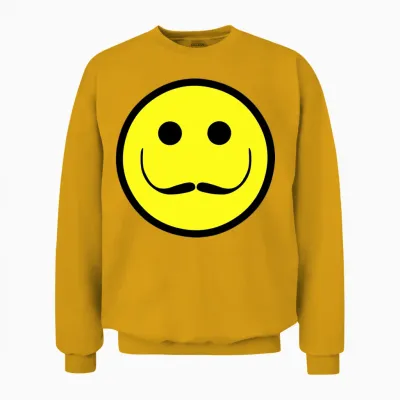 Salvador Dali Smiley Face Unisex Sweatshirt - Gold