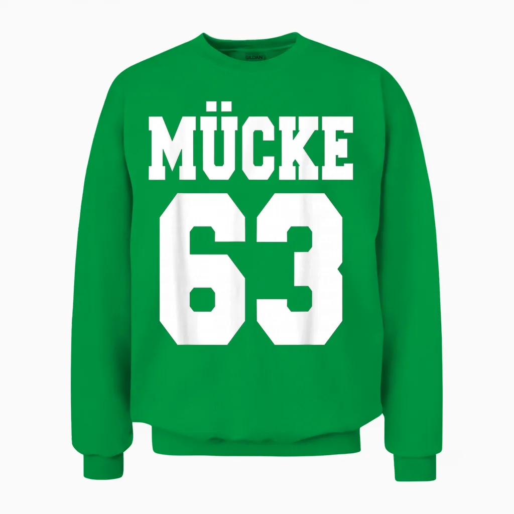 Mücke Football Bulldozer Retro Nostalgie Kino Unisex Sweatshirt in Irish Green