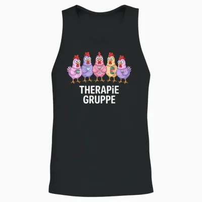 Therapy Group Girls' Evening Chickens Girls Unisex Tank Top - Black