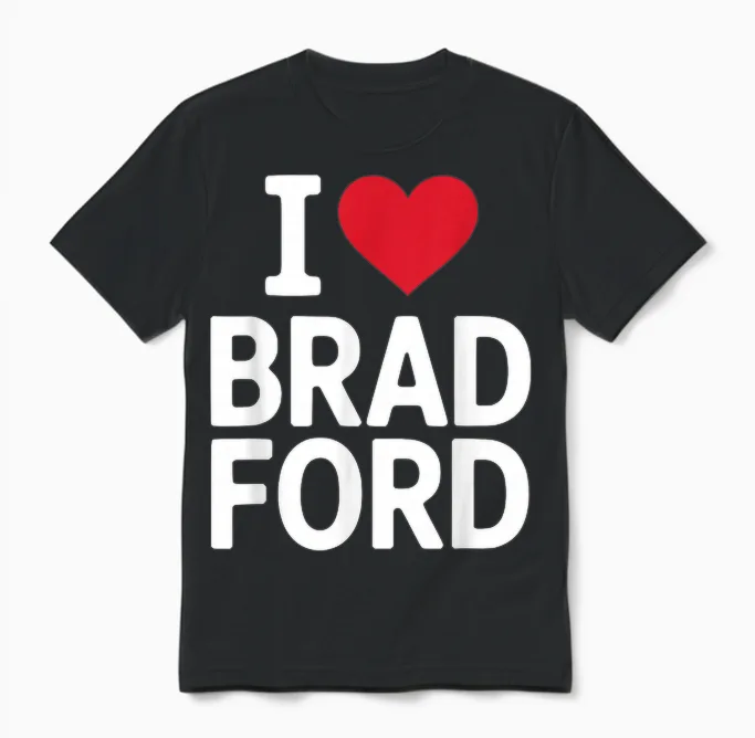 Souvenir De La Série I Love Bradford Pour Hommes, Femmes, Enfants Unisex T-Shirt in Black