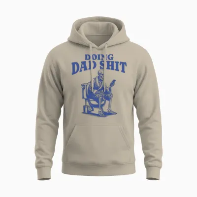 Doing Dad-Funny Dad Unisex Hoodie - Sand