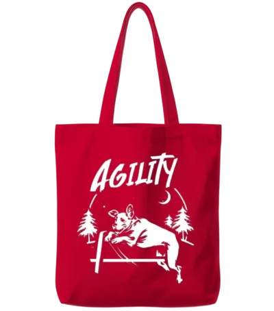 Dog Agility Tote Bags - Red