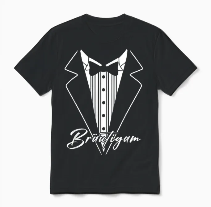 Groom Jga Stag Night T-Shirt, Black Unisex T-Shirt in Black