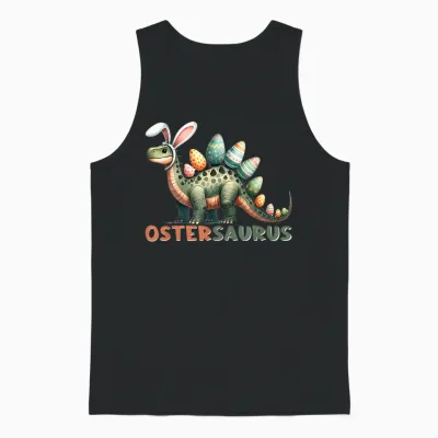 Ostergeschenke Ostern Outfit Junge Mädchen Dinosaurier Dino Unisex Tank Top - Black