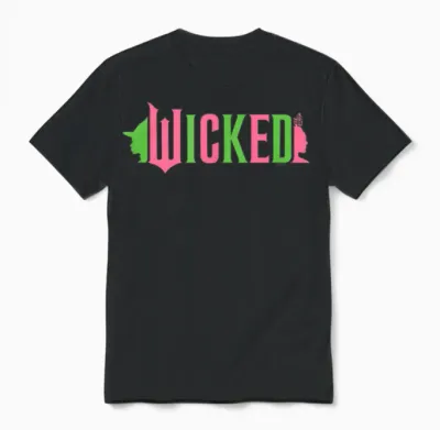 Wicked Pink & Green Unisex T-Shirt - Black