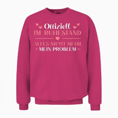 Damen Ruhestand Arbeitskollegin Im Rentenalter Rentnerin Unisex Sweatshirt - Heliconia