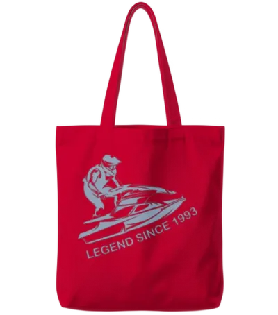 Jet Ski Legend 1993 Birthday Tote Bags - Red