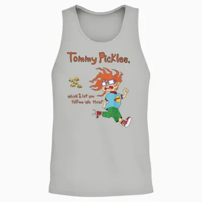 Mademark X Rugrats - Chuckie “tommy Pickles, Why’d I Let You Talk Me into This” Unisex Tank Top - Ash