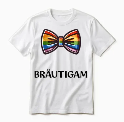Lgbtq Team Bräutigam Jga Junggesellenabschiedsfeier Unisex T-Shirt - White