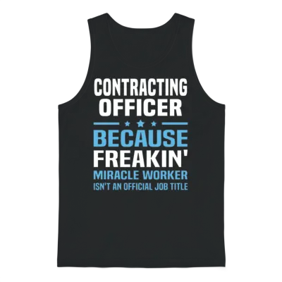 Contracting Officer Unisex Tank Top - Black