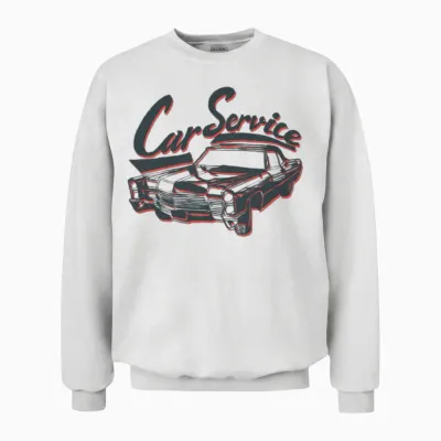 Retro Car Unisex Sweatshirt - White