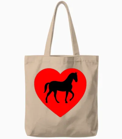 Horses Tote Bags - Natural