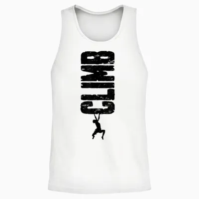 Klettern Klettern Bouldern Vintage Vertikale Kletterer Junge Unisex Tank Top - White