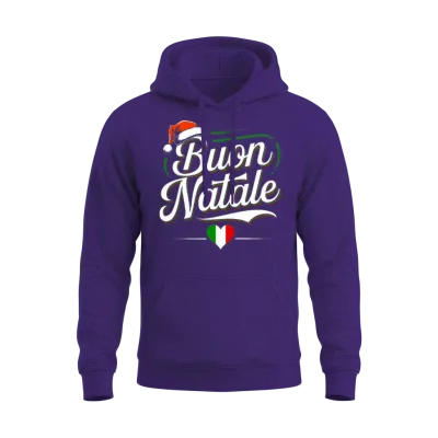 Buon Natale Italian Xmas Unisex Hoodie - Purple