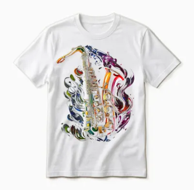 Saxophon Musiker Saxophon Geschenk Unisex T-Shirt - White