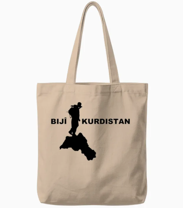 Bijî Kurdistan Tote Bags in Natural