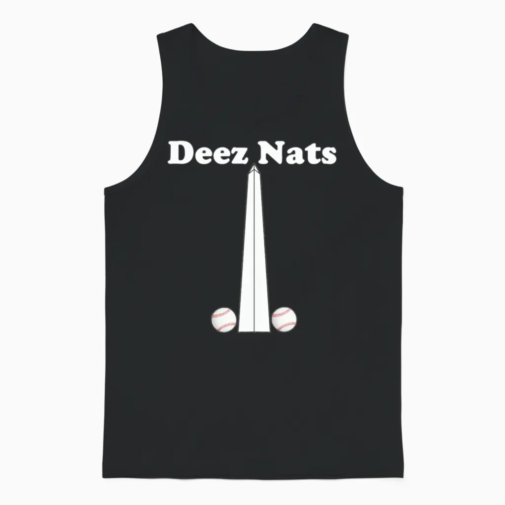 Washington Nationals Deez Nats Blue Unisex Tank Top in Black