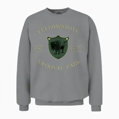 Yellowstone National Park Unisex Sweatshirt - Sport Grey