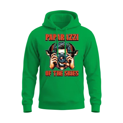 Bird Photography Paparazzi of the Nature Lover Unisex Hoodie - Irish Green