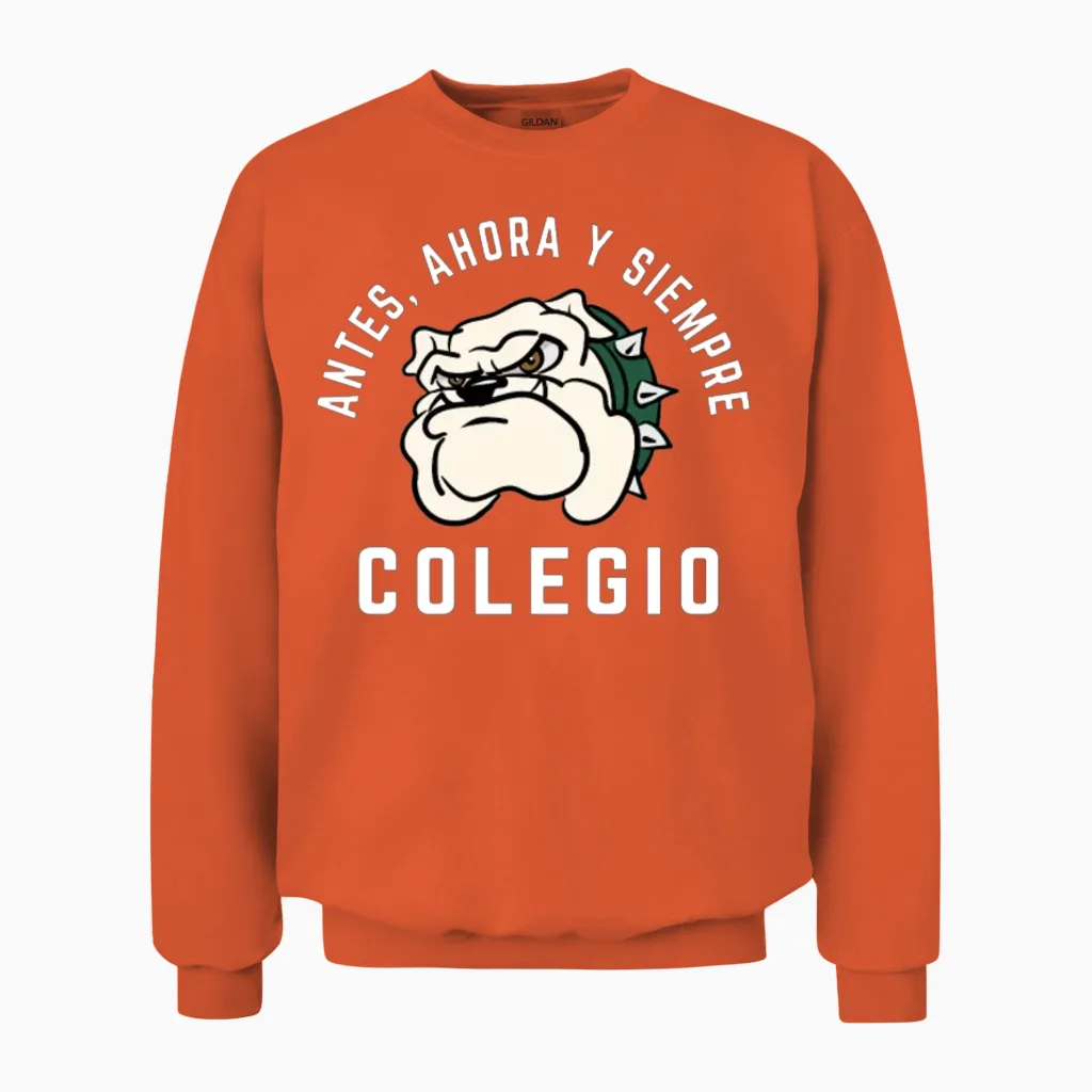 Universidad De Puerto Rico Colegio Mayaguez Unisex Sweatshirt in Orange