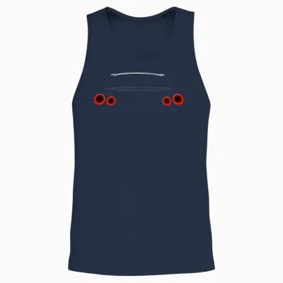 Gtr Tail Light Unisex Tank Top - Navy