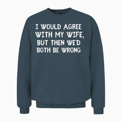 Funny Husband Wife Unisex Sweatshirt - Dark Heather