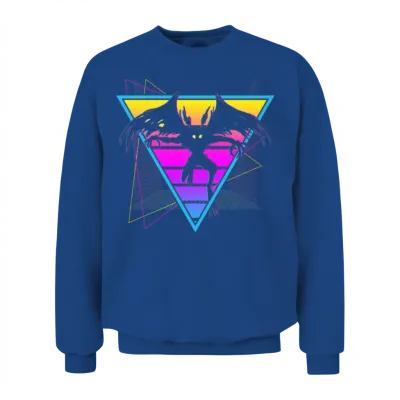Mothman Cryptid Cryptozoology Retro Unisex Sweatshirt - Royal