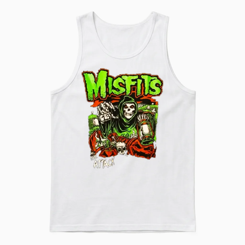 The Misfits Unisex Tank Top in White
