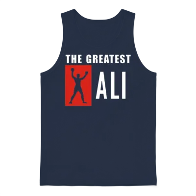 The Greates Ali Unisex Tank Top - Navy
