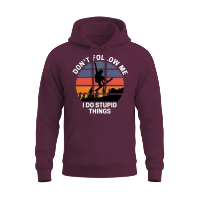 Snowboarding Vintage Retro Cool Unisex Hoodie - Maroon