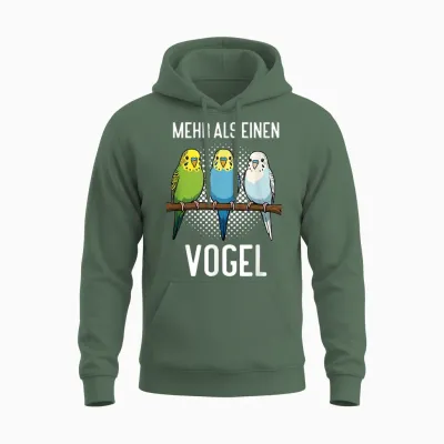 Mehr Als Einen Vogel Wellensittich Wellensittichbesitzer Unisex Hoodie - Military Green