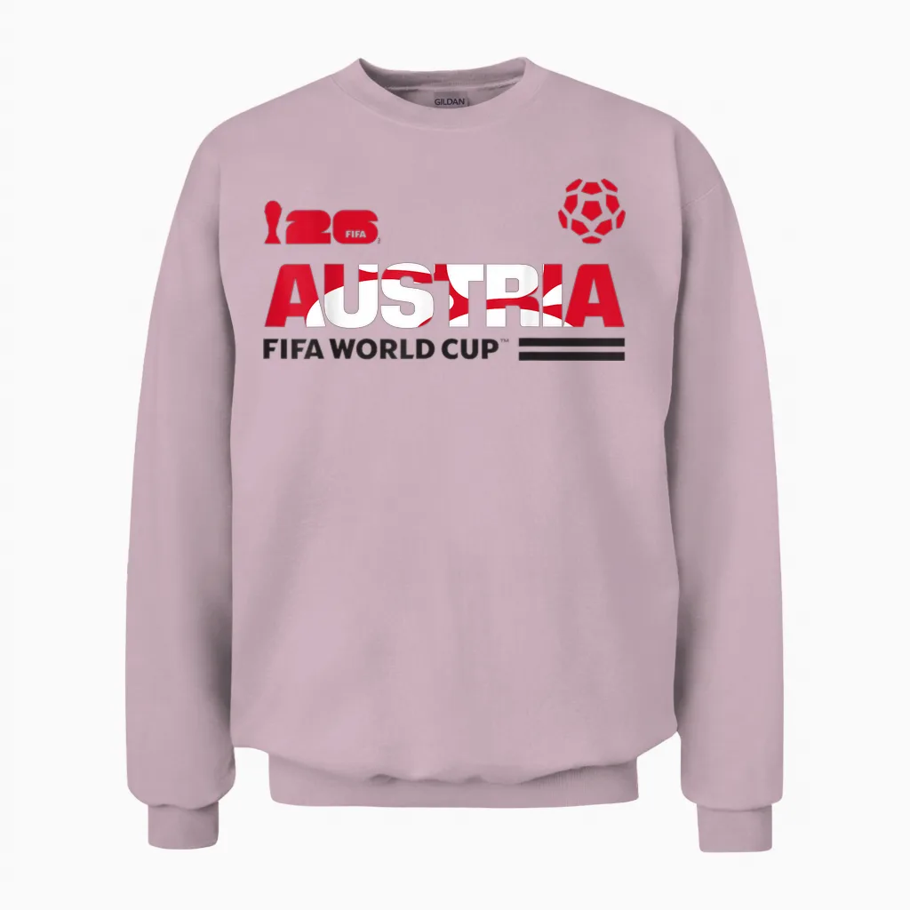 Fifa World Cup26 Qualifier österreich Unisex Sweatshirt in Light Pink