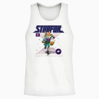 The Super Mario Galaxy Movie Starfox About to Get Crazy Unisex Tank Top - White