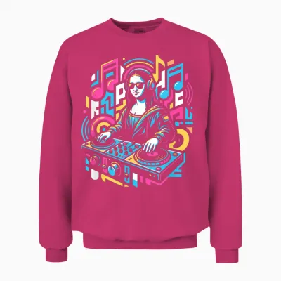 Dj Joconde, Design, Musique, Modern, Festival, Pop Art Unisex Sweatshirt - Heliconia